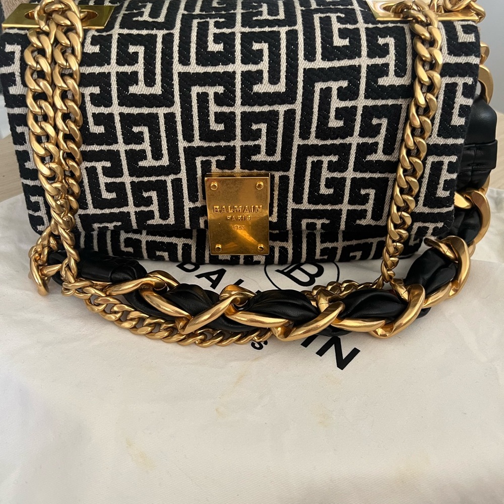 Balmain Black and Gold Women's Bag